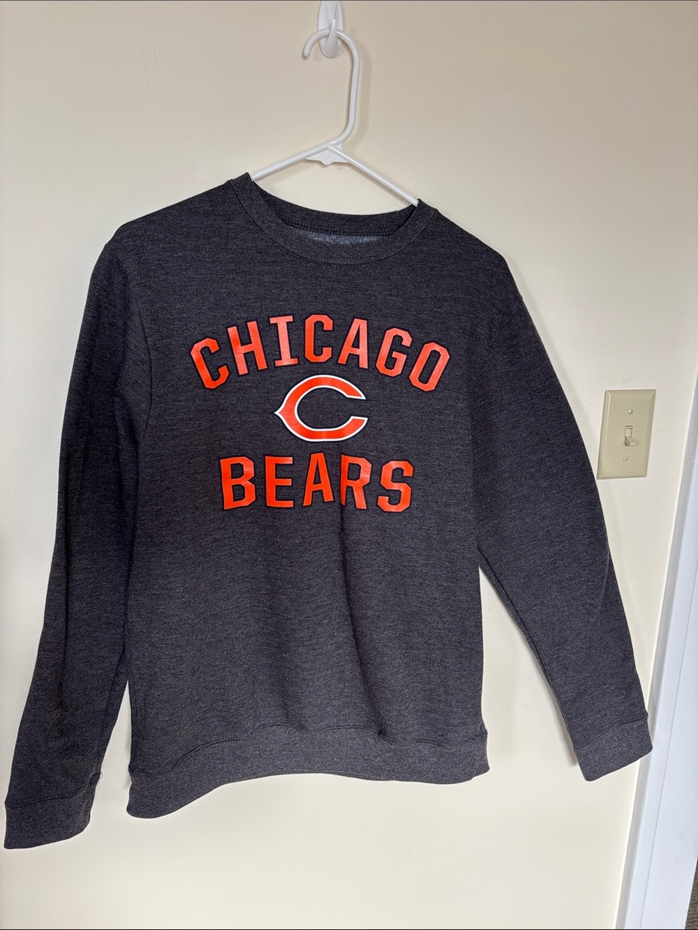 Fanatics Chicago Bears Men's Dark Gray Crewneck Sweatshirt